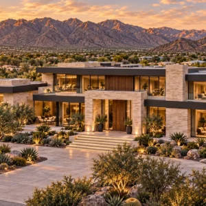 Elevated overview — illustrative residence