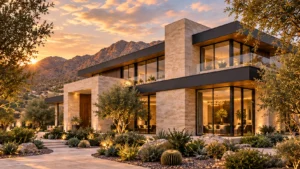 Right exterior — illustrative residence